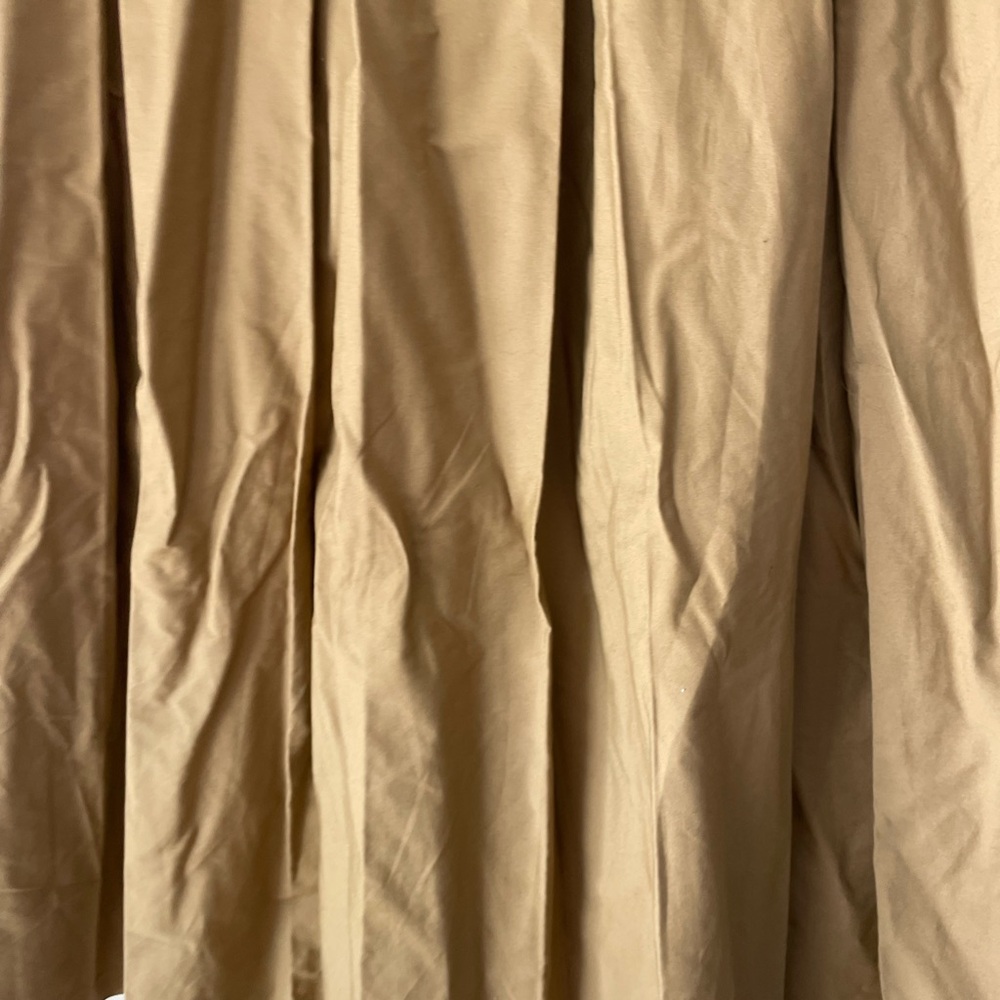 Elegant Tan A-Line Skirt - Picture 4 of 11